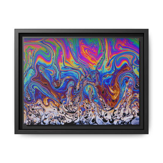 Vibrant Abstract Art Canvas Print, Colorful Wall Decor, Multi-color Home Decoration, Unique Art Piece, Gift for Art Lovers