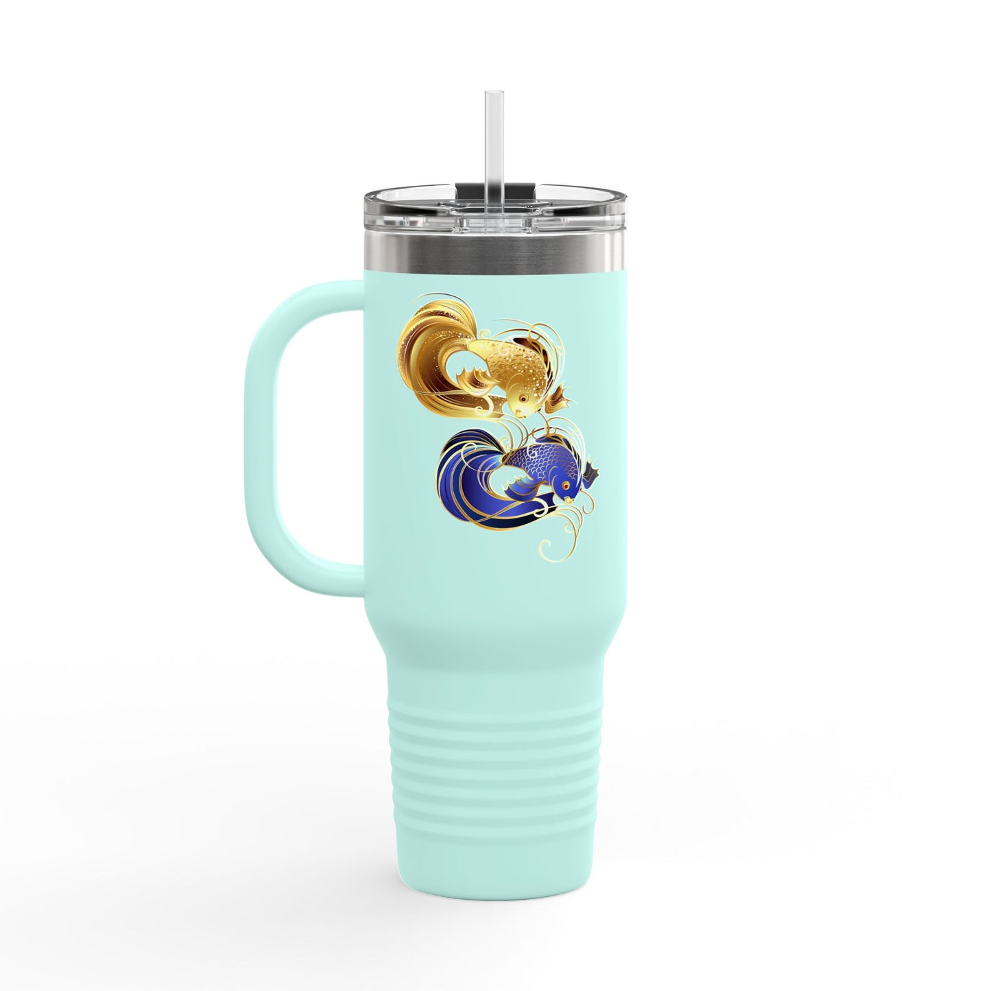 Chic Insulated Travel Mug, 40oz - Colorful Vibrant Art, Perfect for Coffee Lovers, Road Trips, Gifts, and More!