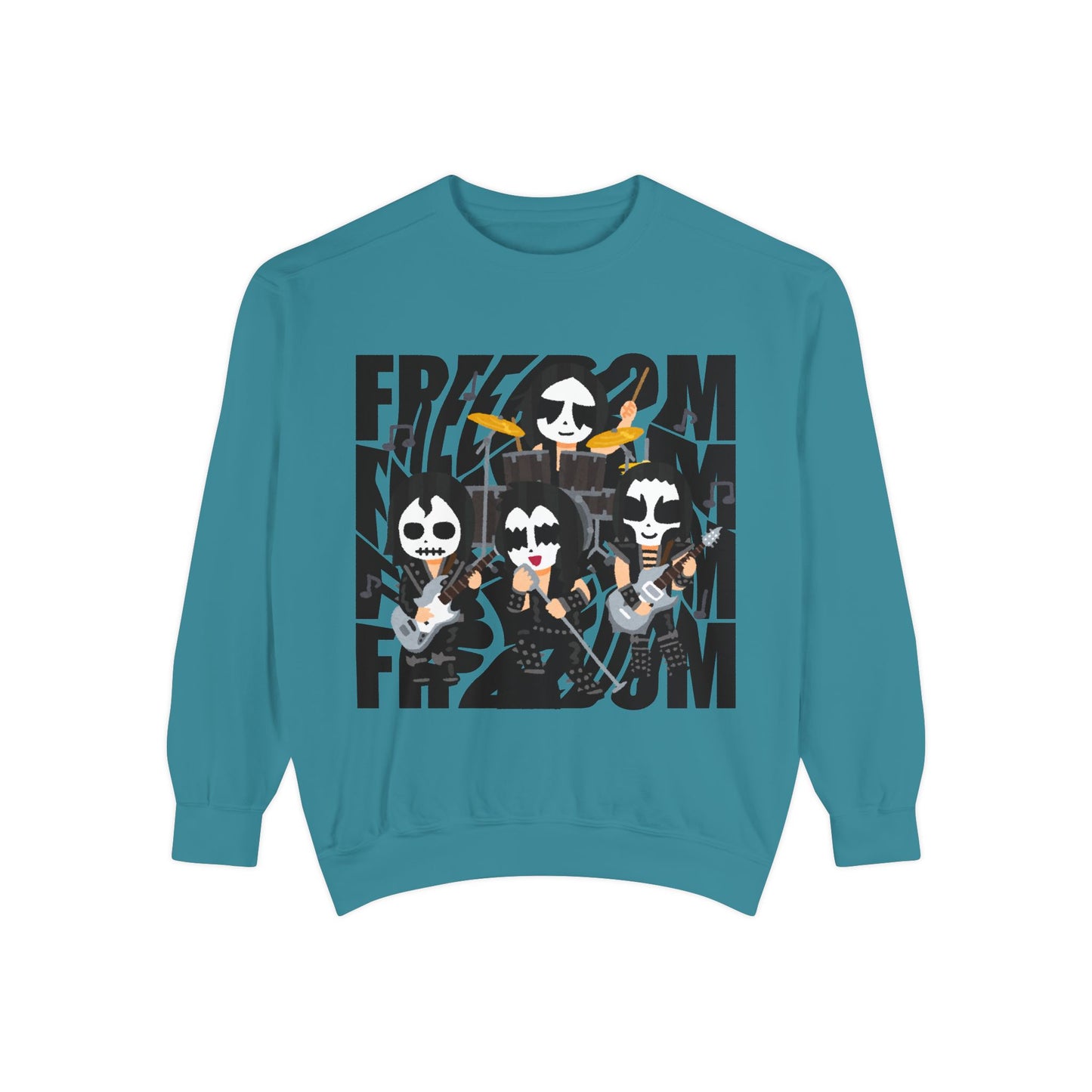 Freedom and Deep Thoughts Unisex Sweatshirt, Rock Music Apparel, Gift for Music Lovers, Cozy Layer for All Seasons, Statement Fashion Piece