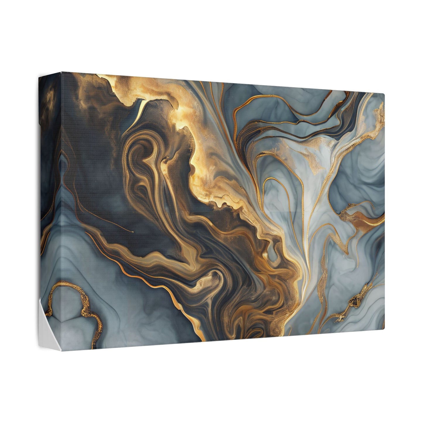 Elegant Marble Artwork, Stretched Canvas Wall Art, Modern Home Decor, Abstract Design, Art for Living Room, Gift for Art Lovers