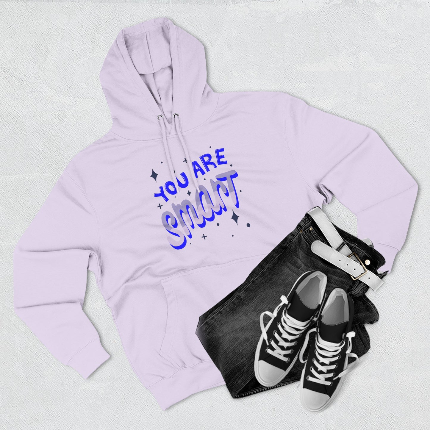 Motivational Three-Panel Fleece Hoodie | Positive Vibes, Gifts for Students, Encouragement Apparel, Casual Wear, Inspirational Hooded [...]
