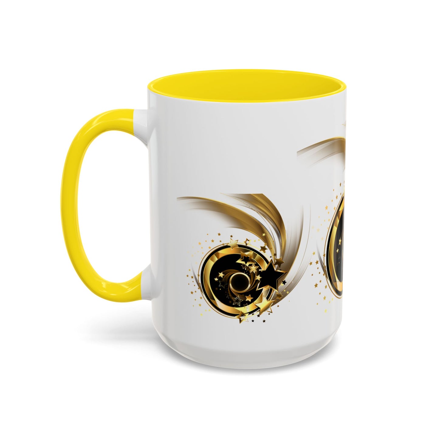 Elegant Gold Swirl Accent Coffee Mug - Perfect for Gifts, Home Decor, Office Use, Celebration, or Daily Rituals