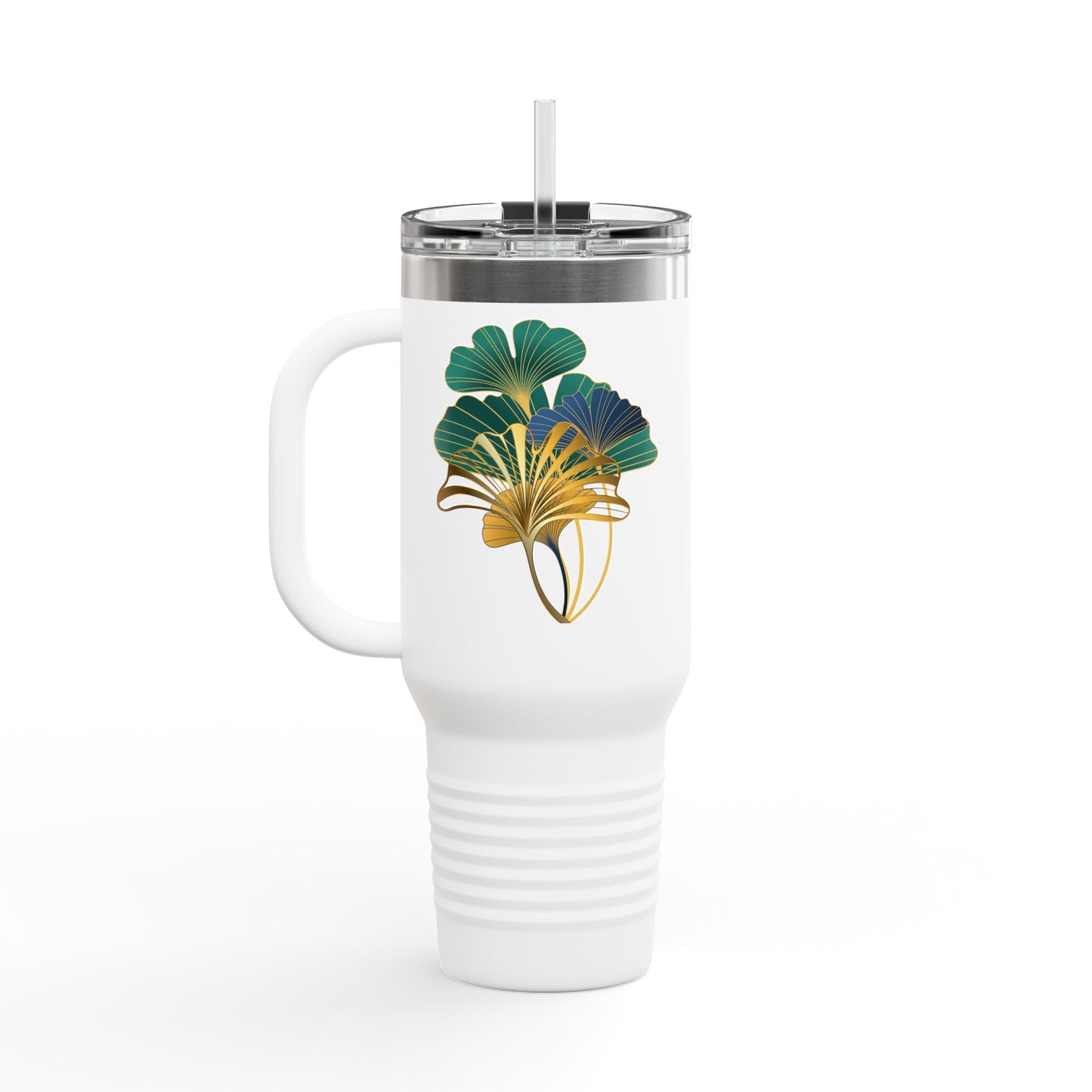 Insulated Travel Mug with Botanical Design, Eco-Friendly Tumbler, Hydration Gift for Nature Lovers, Perfect for Outdoor Adventures, [...]