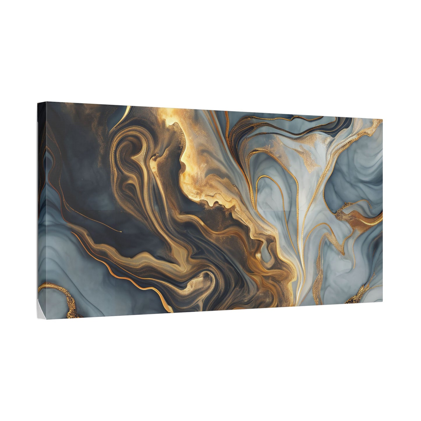 Elegant Marble Artwork, Stretched Canvas Wall Art, Modern Home Decor, Abstract Design, Art for Living Room, Gift for Art Lovers