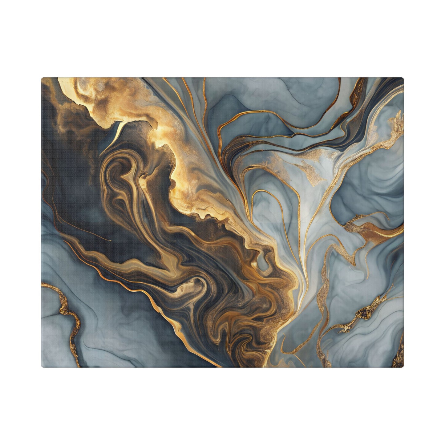 Elegant Marble Artwork, Stretched Canvas Wall Art, Modern Home Decor, Abstract Design, Art for Living Room, Gift for Art Lovers