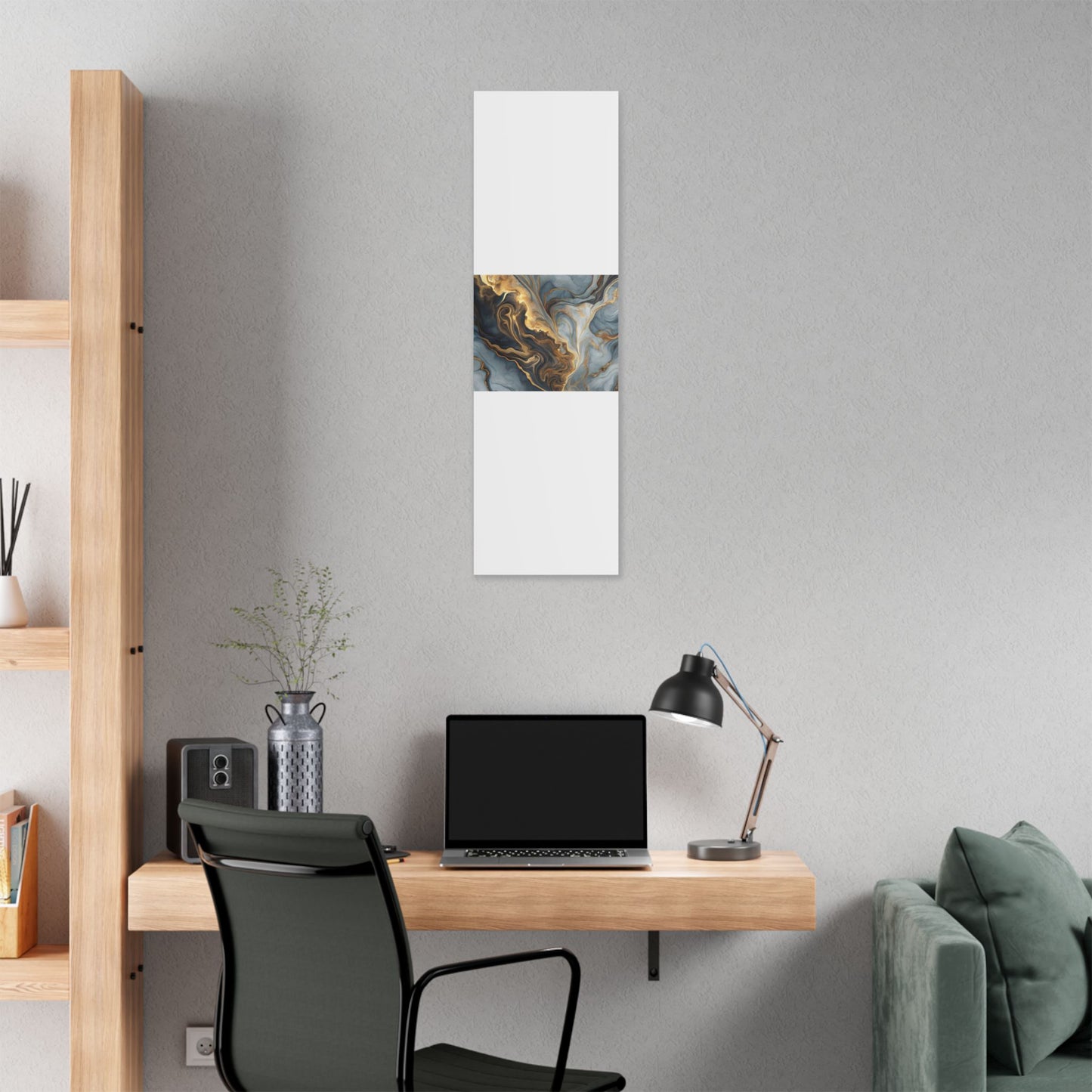 Elegant Marble Artwork, Stretched Canvas Wall Art, Modern Home Decor, Abstract Design, Art for Living Room, Gift for Art Lovers