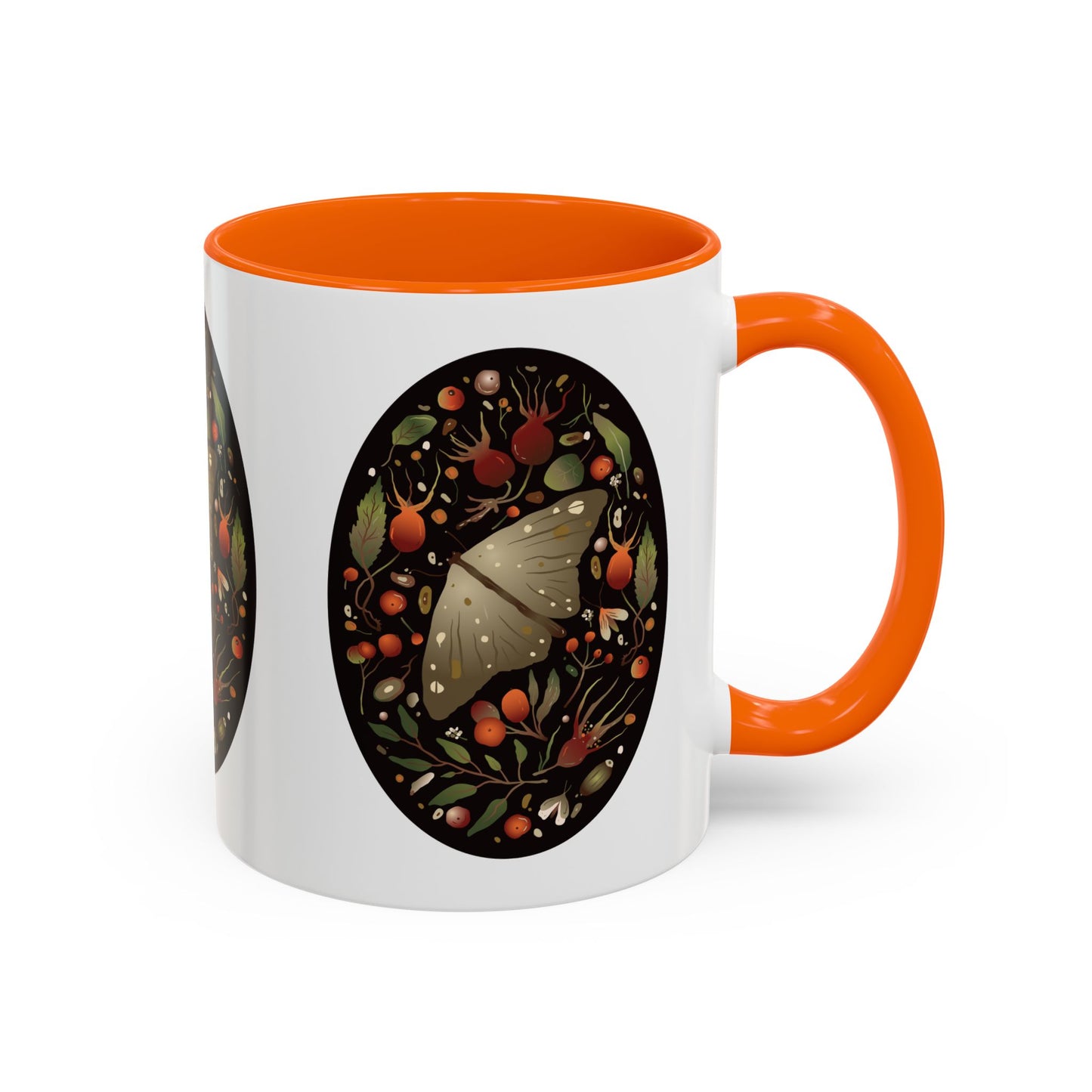 Nature-Inspired Accent Coffee Mug, Butterfly Decorated Mug, Perfect Gift for Nature Lovers, Cozy Home Decor, Birthday, Holiday Gift