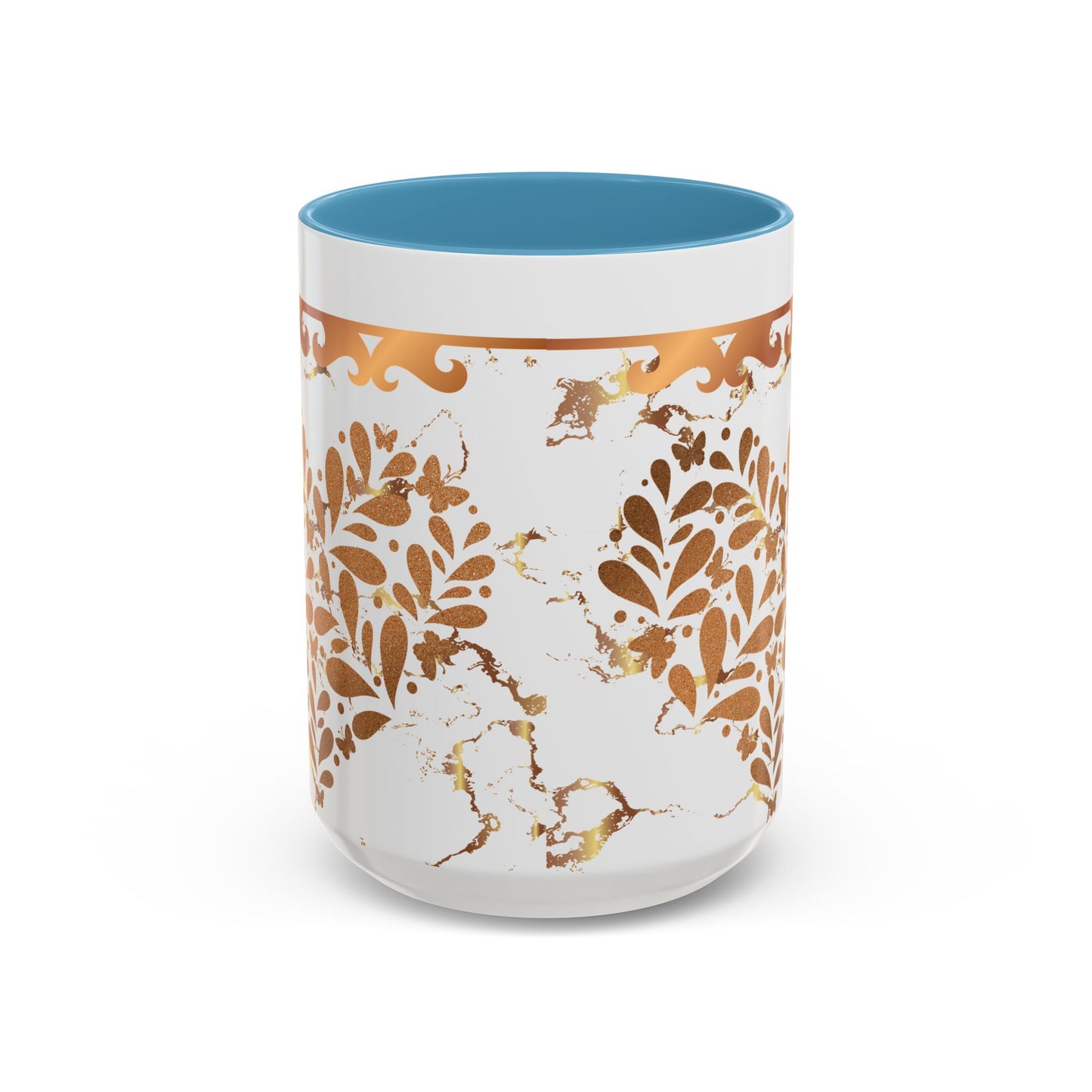Elegant Floral Coffee Mug with Black Trim | Perfect for Home, Office, Gift Giving, Special Occasions, and Coffee Lovers