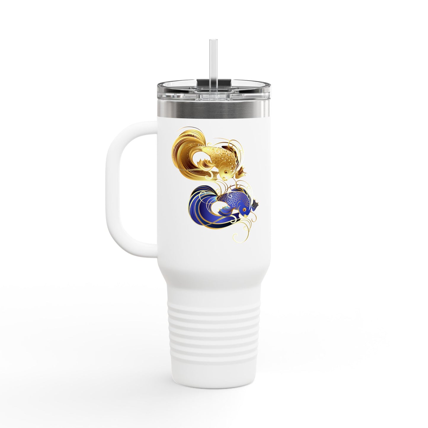 Chic Insulated Travel Mug, 40oz - Colorful Vibrant Art, Perfect for Coffee Lovers, Road Trips, Gifts, and More!