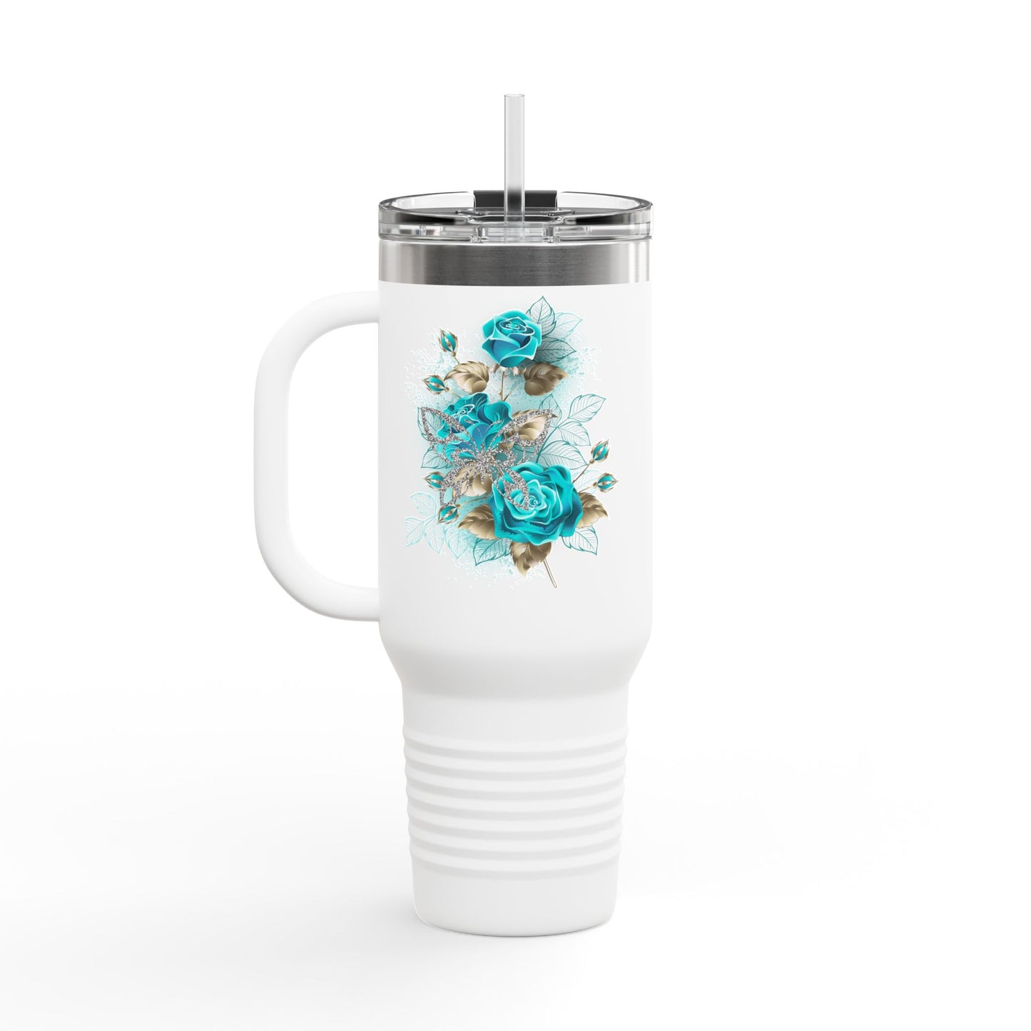 Stylish Insulated Travel Mug, 40oz | Floral Design | Perfect for On-the-Go | Eco-Friendly | Great Gift for Coffee Lovers, Travel Mug, [...]