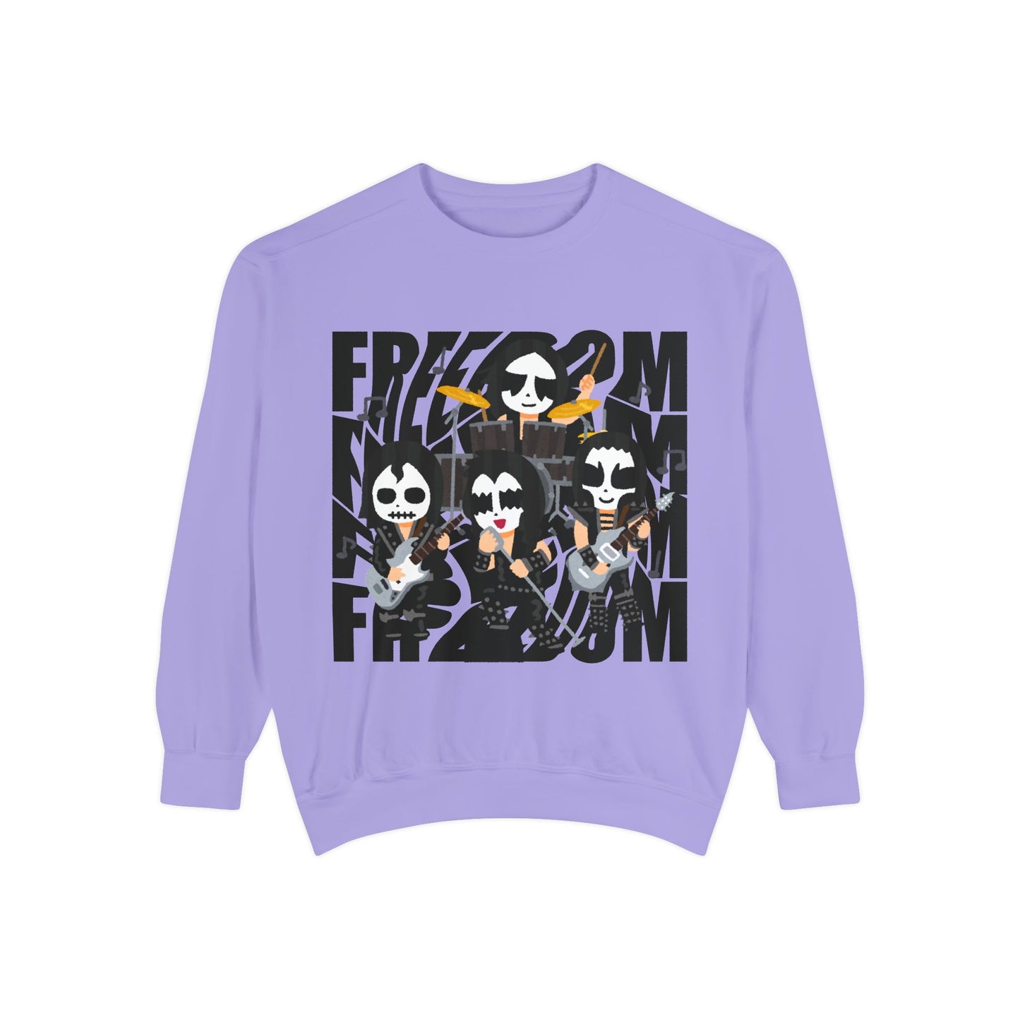 Freedom and Deep Thoughts Unisex Sweatshirt, Rock Music Apparel, Gift for Music Lovers, Cozy Layer for All Seasons, Statement Fashion Piece
