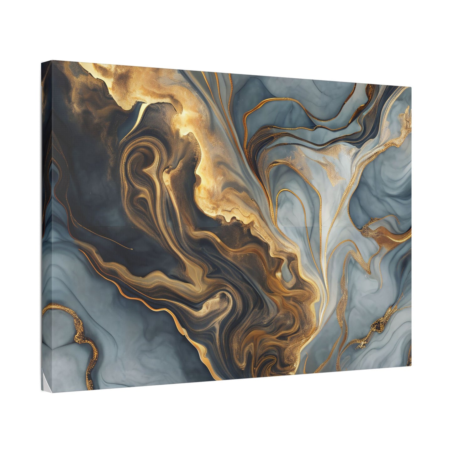 Elegant Marble Artwork, Stretched Canvas Wall Art, Modern Home Decor, Abstract Design, Art for Living Room, Gift for Art Lovers
