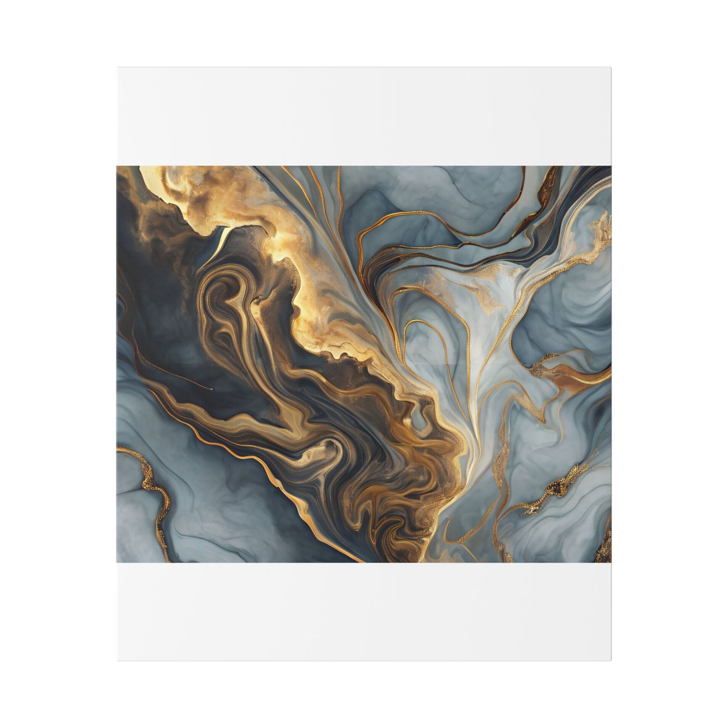 Elegant Marble Artwork, Stretched Canvas Wall Art, Modern Home Decor, Abstract Design, Art for Living Room, Gift for Art Lovers