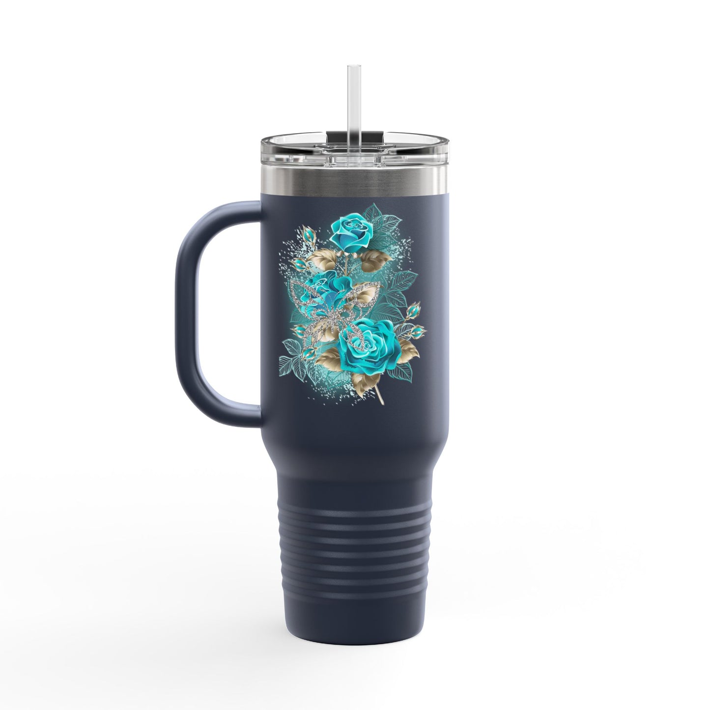 Stylish Insulated Travel Mug, 40oz | Floral Design | Perfect for On-the-Go | Eco-Friendly | Great Gift for Coffee Lovers, Travel Mug, [...]