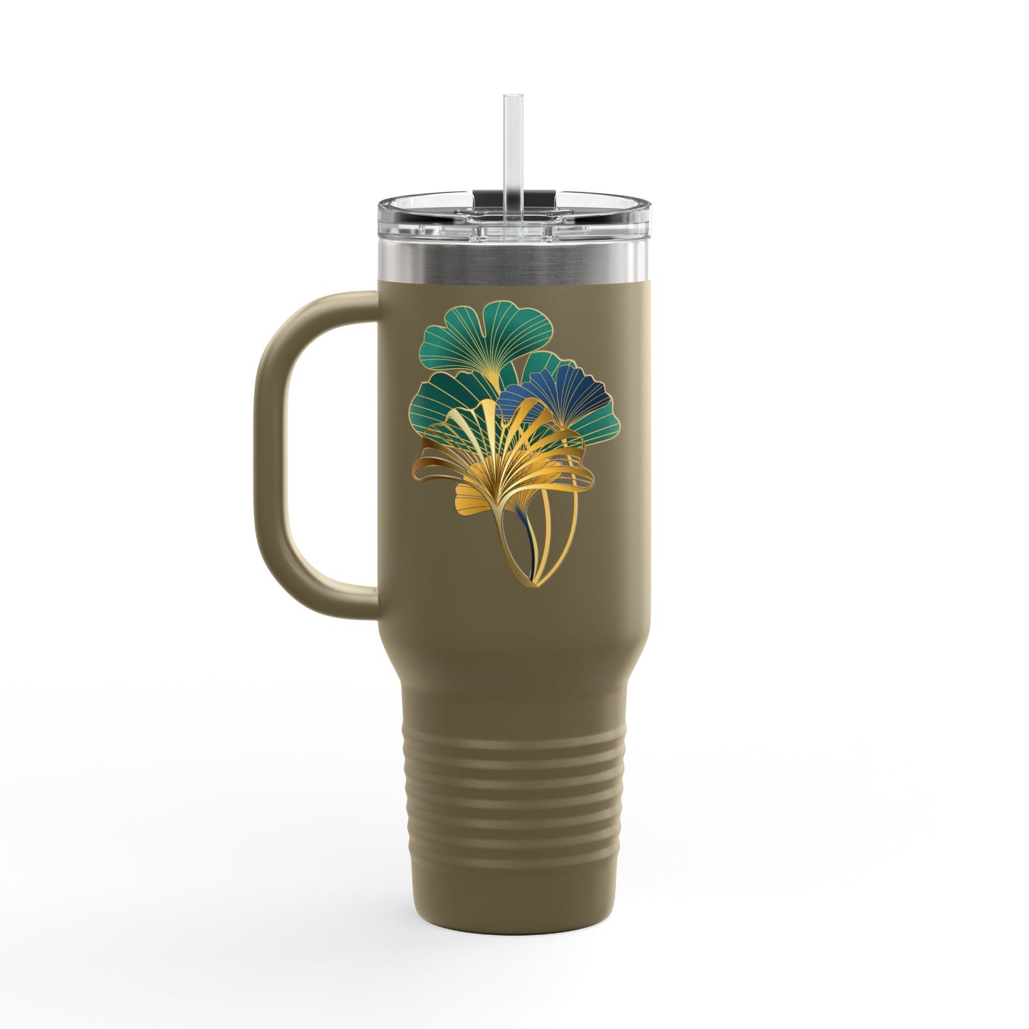 Insulated Travel Mug with Botanical Design, Eco-Friendly Tumbler, Hydration Gift for Nature Lovers, Perfect for Outdoor Adventures, [...]