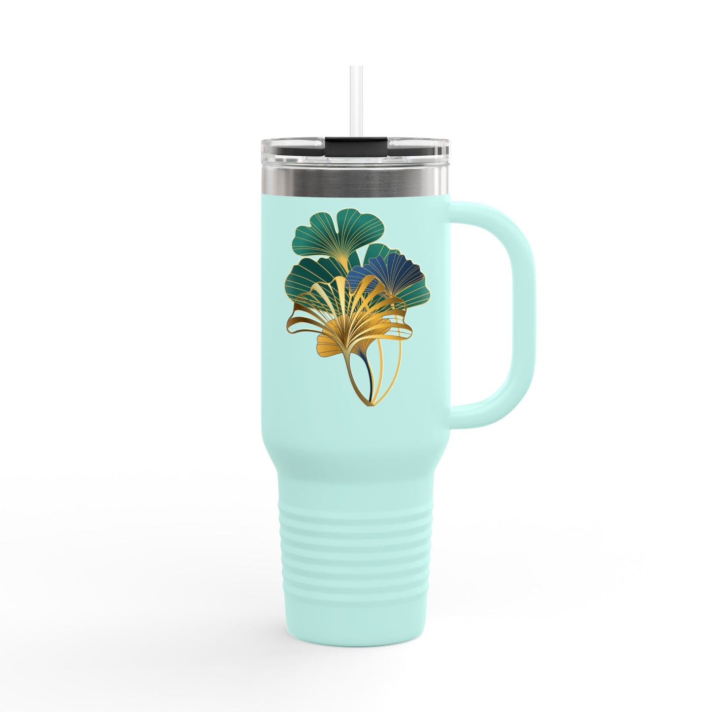 Insulated Travel Mug with Botanical Design, Eco-Friendly Tumbler, Hydration Gift for Nature Lovers, Perfect for Outdoor Adventures, [...]