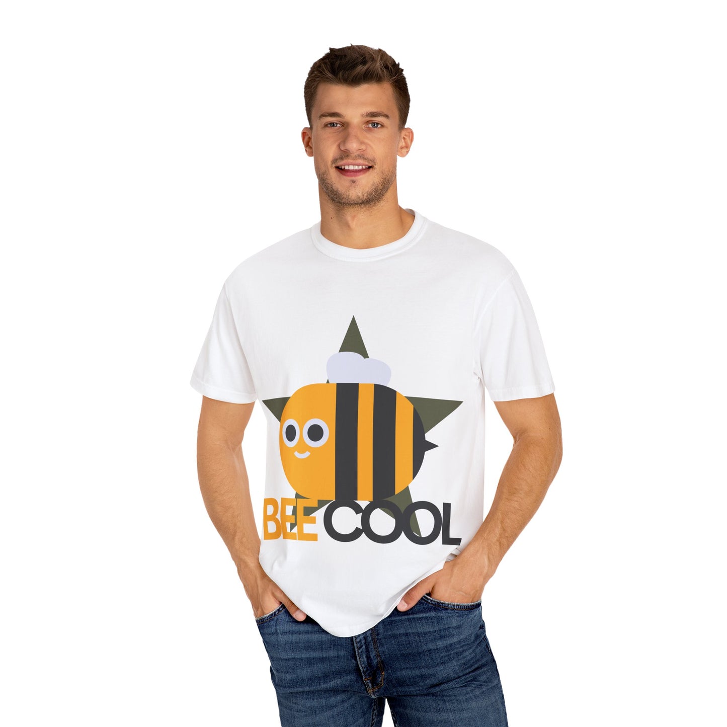 Fun Unisex Garment-Dyed T-shirt with 'BE COOL' Bee Design - Surfing Inspired Tee, Summer Wear, Gift for Beach Lovers, Casual Wear, [...]